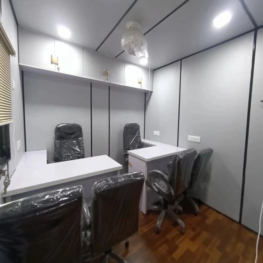 Rectangular Prefab Office Cabin