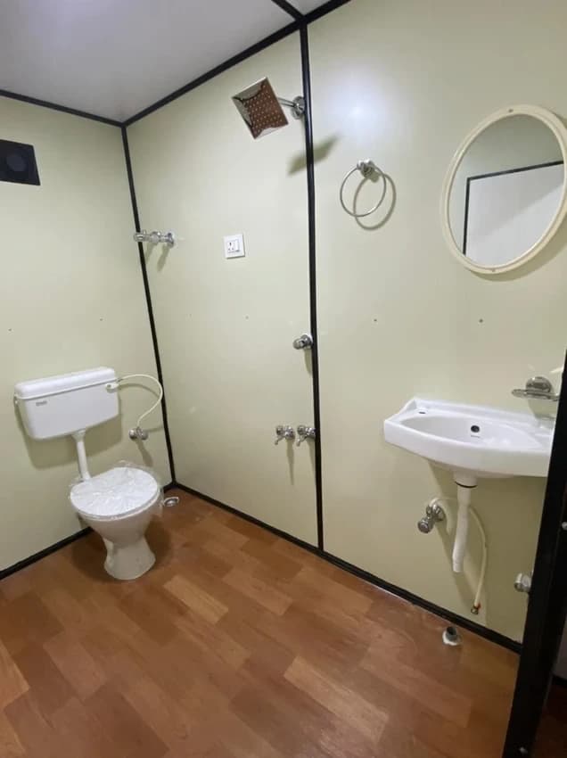 Steel Prefab G.i Portable Toilet Cabin