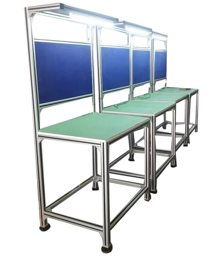 Al. Profile Work Table, For Assembly Production,Inspection, Size: 4 feet