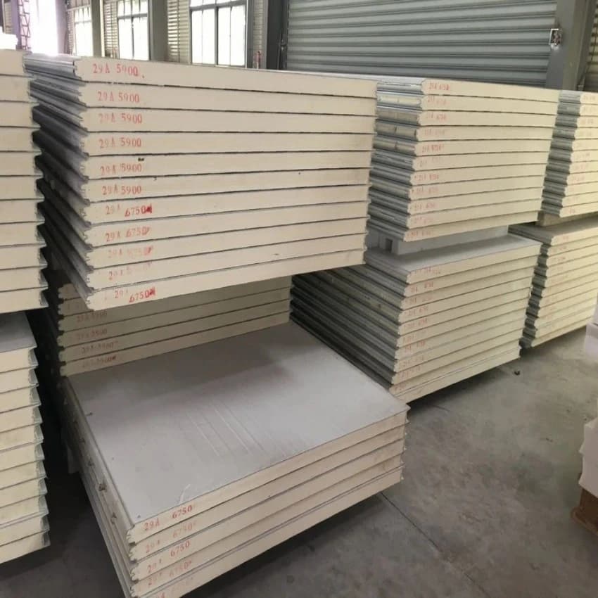 Galvanised Cold Room Sandwich Puf Panel, 50-100mm