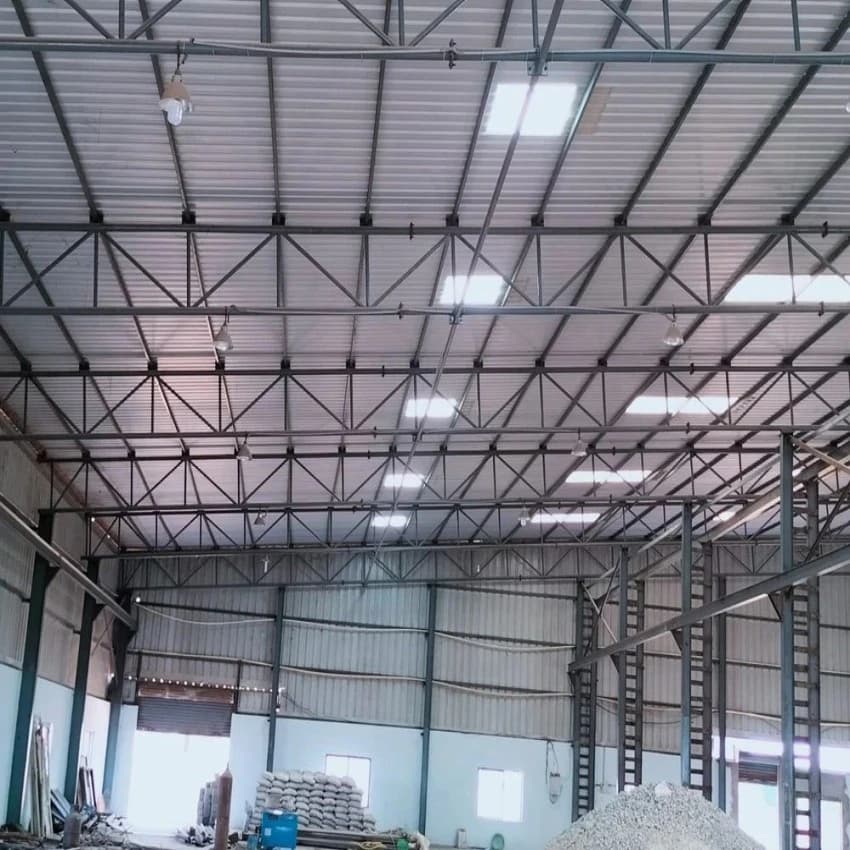 Mild Steel Industrial MS Shed Fabrication Service