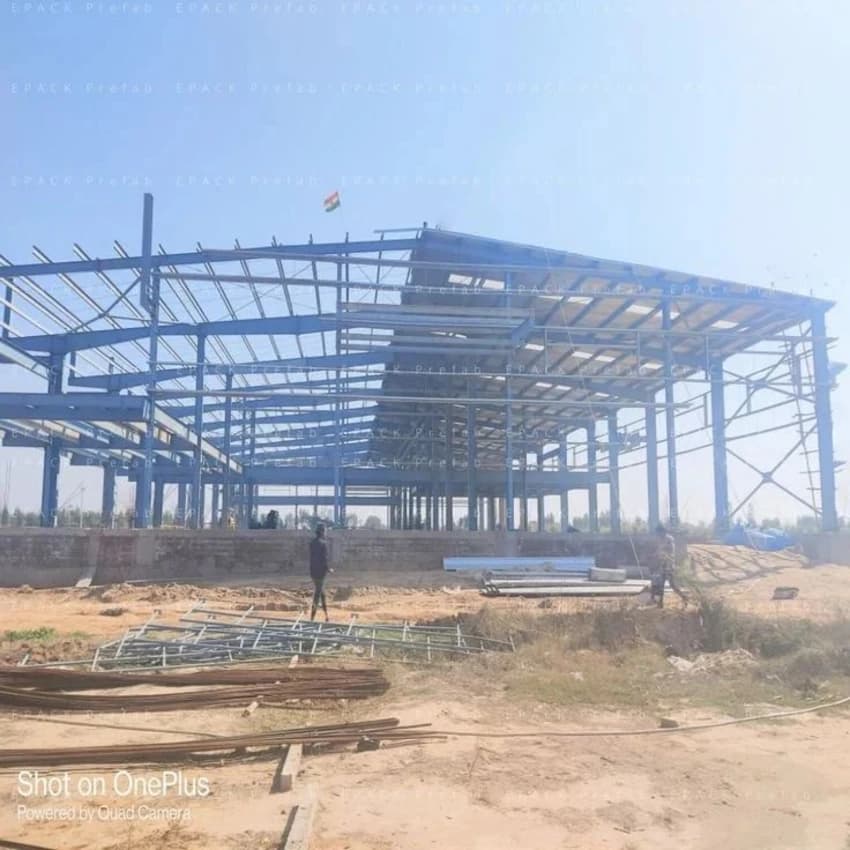 Steel Prefab PEB Structures Fabrication