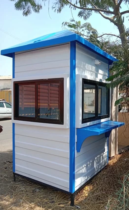 Prefab Frp Portable Security Cabin 4x4x8
