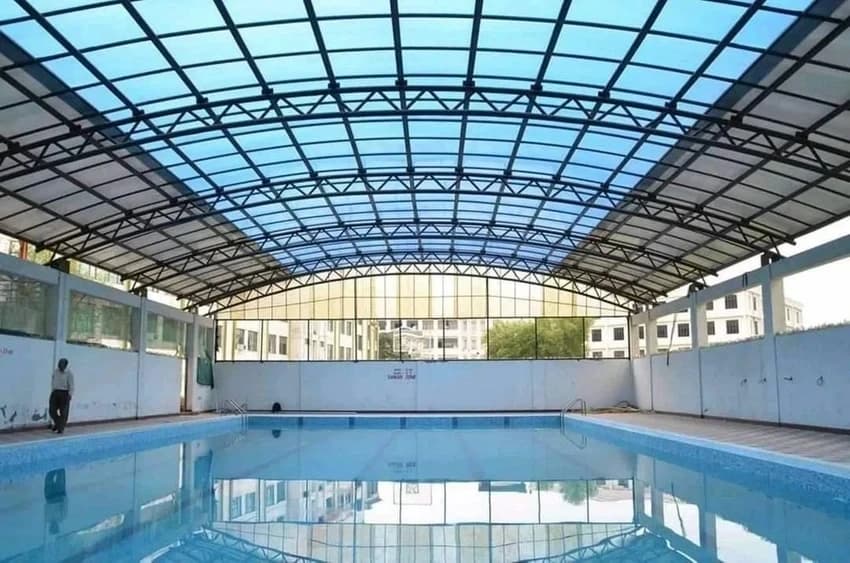 Outdoor Swimming Pool Tensile Cover