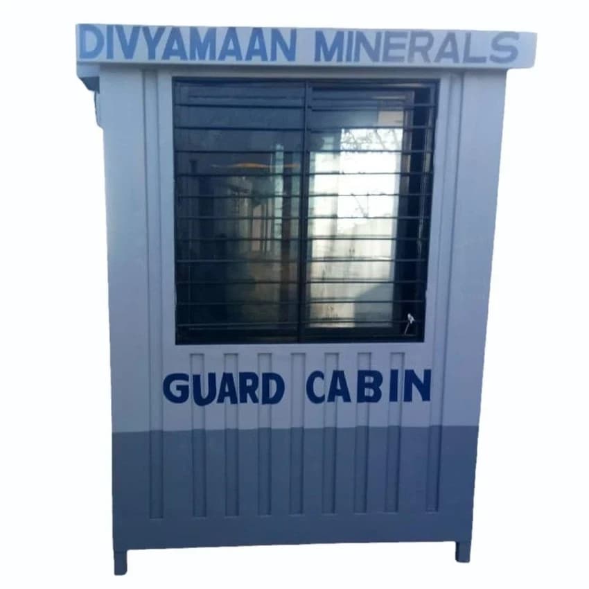 Square MS Sheet Mild Steel Security Guard Cabin