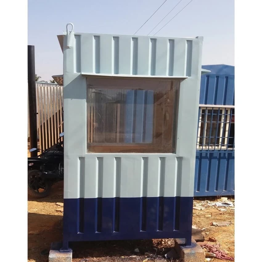 MS Sheet Office Security Cabin, 4x4 ft