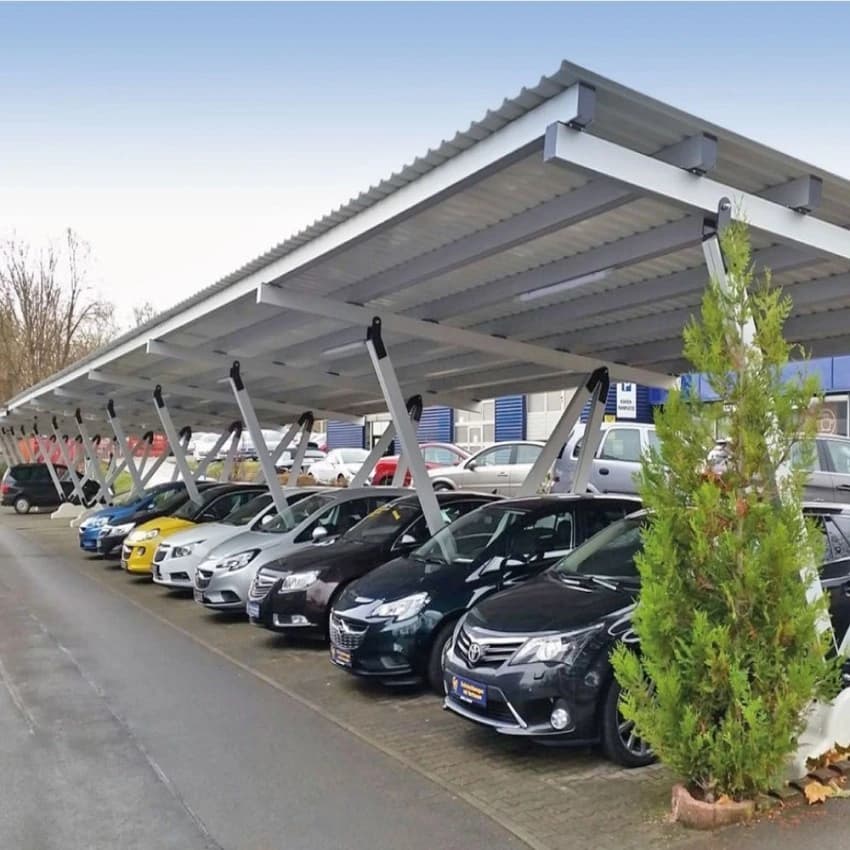 Stainless Steel Car Parking Shed