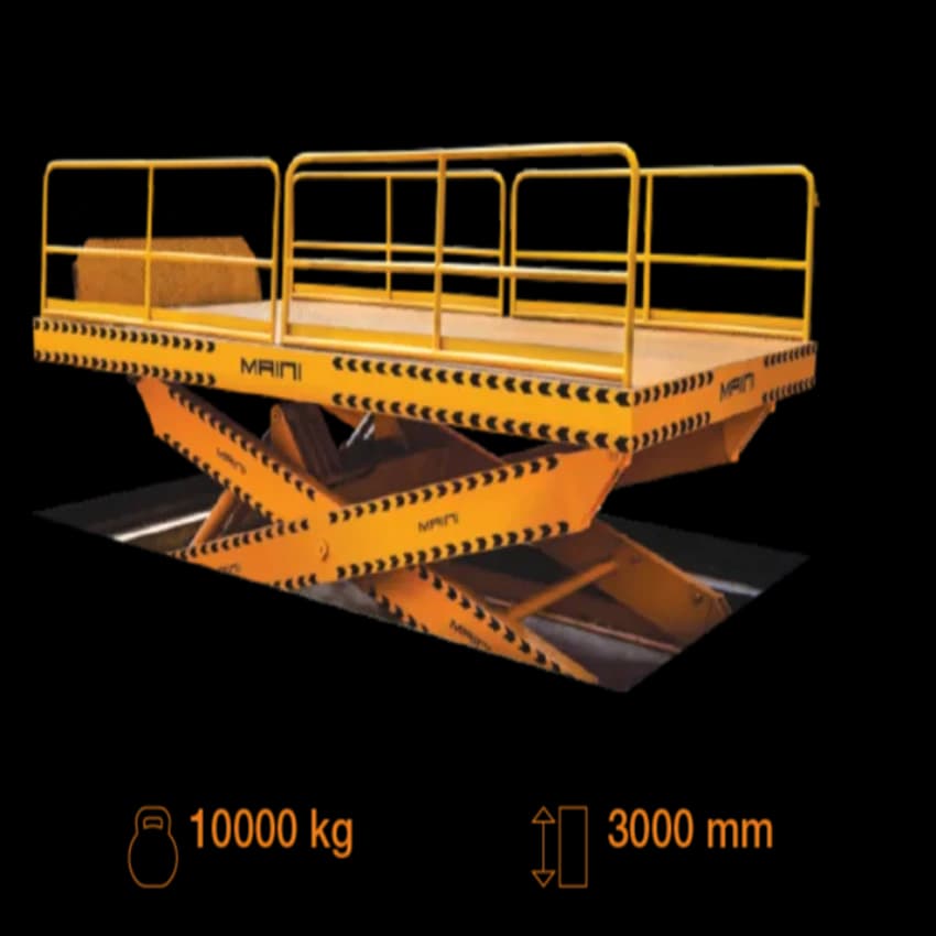 Maini Scissor Lift Truck, Working Height: 10 feet, Capacity: 10Ton