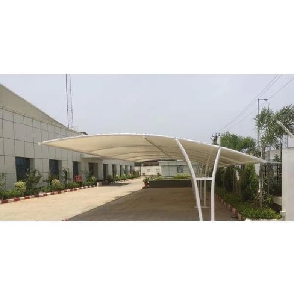 White Tunnel And Pyramid Parking Shed