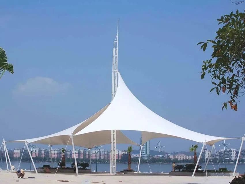 Panel Build Tower Shape Tensile Structure