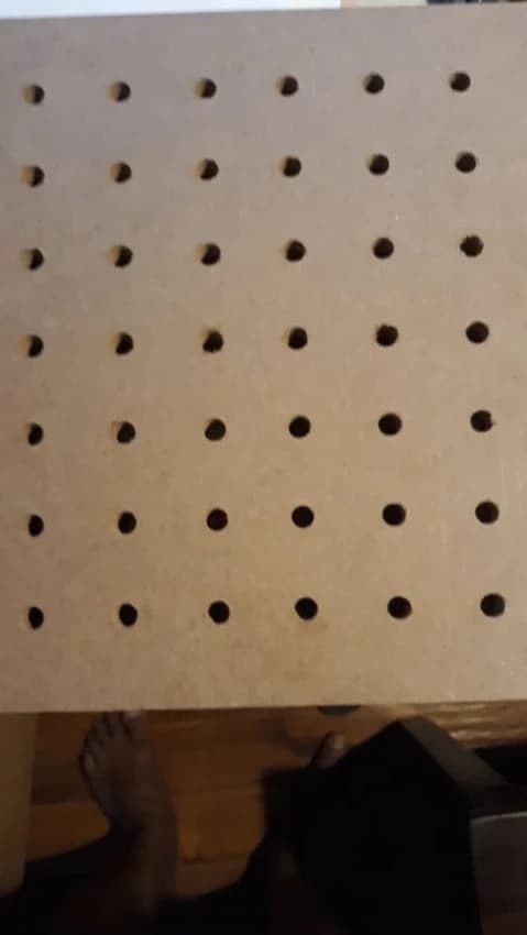 Galvanised Acoustic Perforated MDF+ Fabric Tile, 600mm X 600 mm X 16mm
