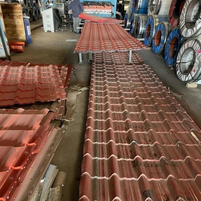 Bhramani Red Tile Galvalume Roof Sheet, Thickness Of Sheet: 0.50 to 2 mm