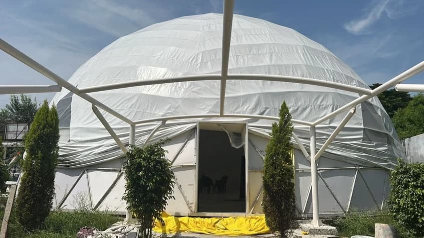 PVC Geodesic Dome .