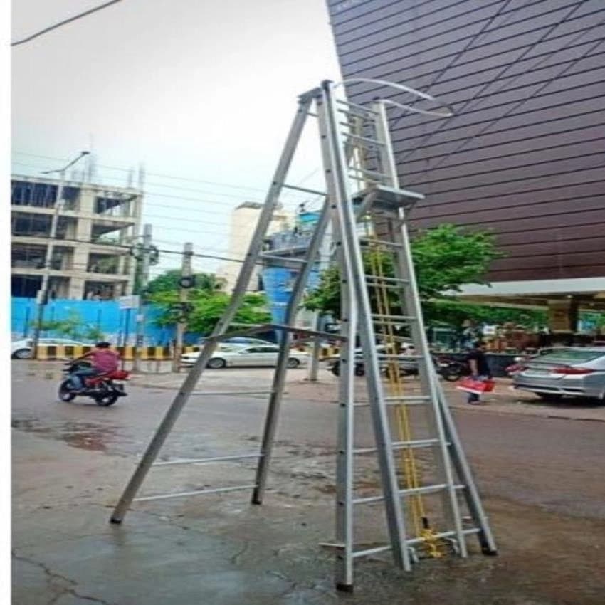 A Type Hindalco,Jindal & Banco Aluminum Self Supported Extension Ladder