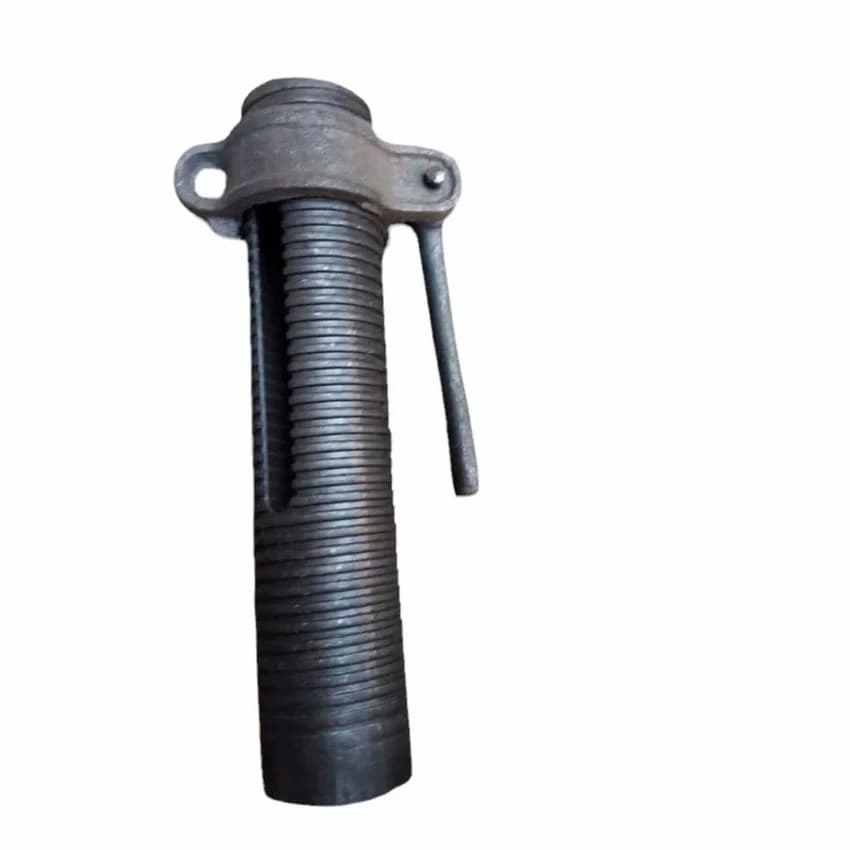 Cast Iron Round Scaffolding Prop Sleeve, Black