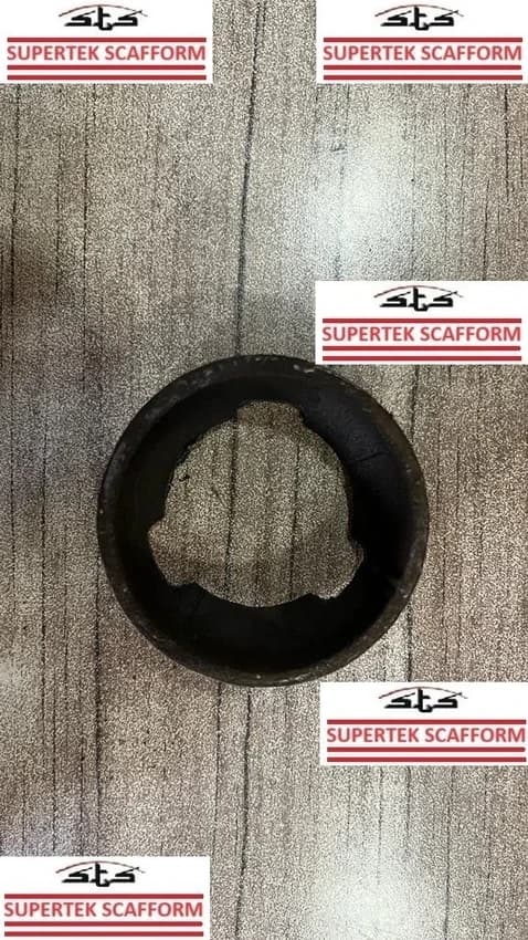 Cast Iron Round MS Scaffolding Bottom Cup, Black