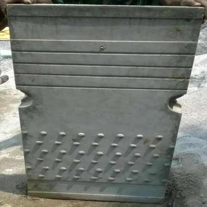 Gray Railway Platform Coping
