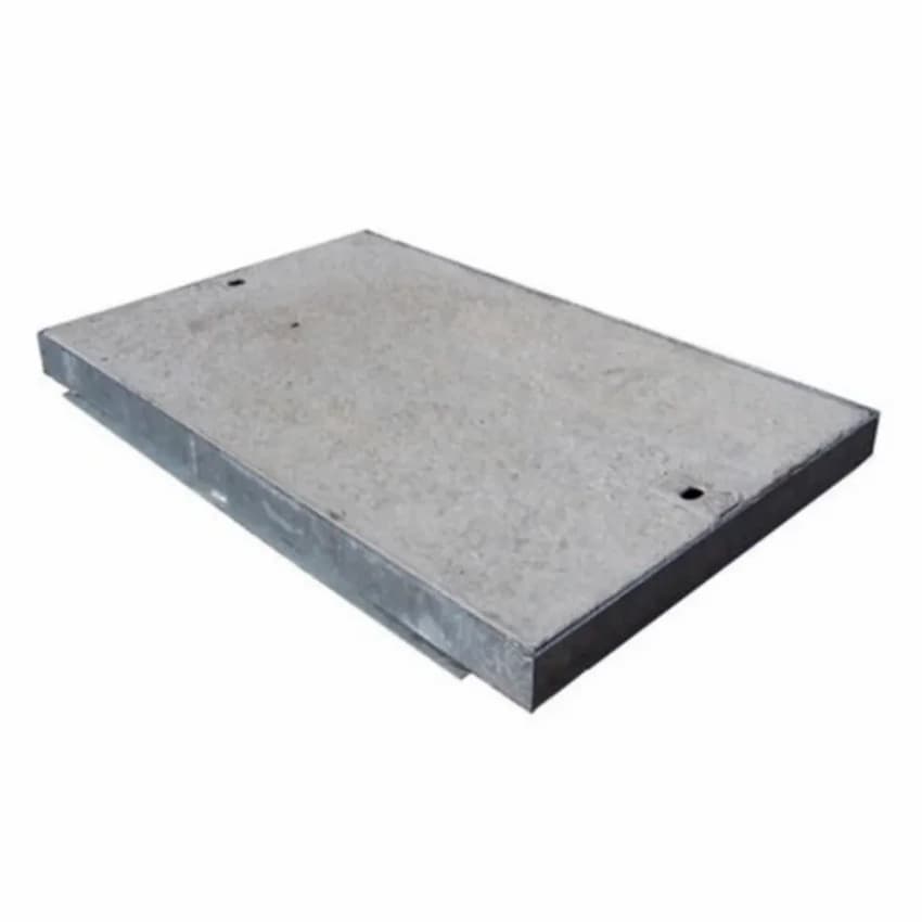 Grey Full Floor (Rectangular) RCC Concrete Chamber Cover, For Construction