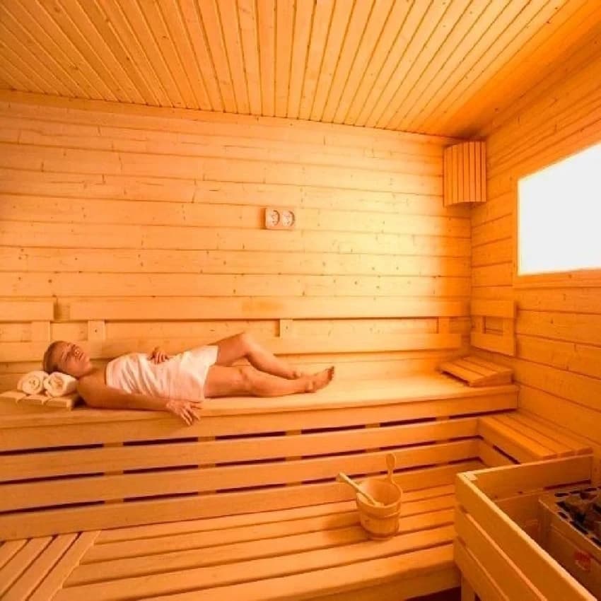 Wooden Fiber Commercial Sauna Bath