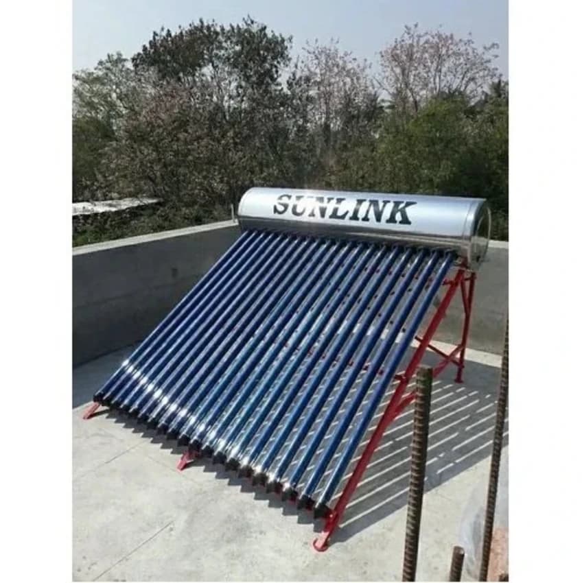 Stainless Steel Evacuated Tube Solar Collector, For Hot Water, Capacity: 150 Lpd