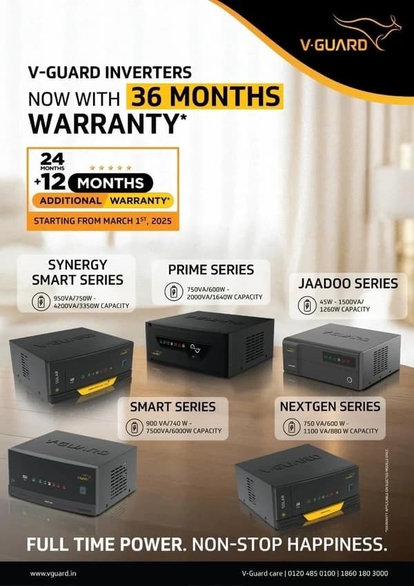 V-GUARD Nextgen 850, NXT Off Grid Solar Inverter