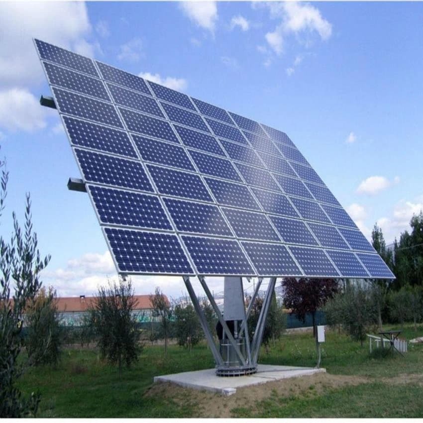 Mounting Structure Grid Tie Dual Axis Solar Tracker, Capacity: 10 Kw, Features: Standard