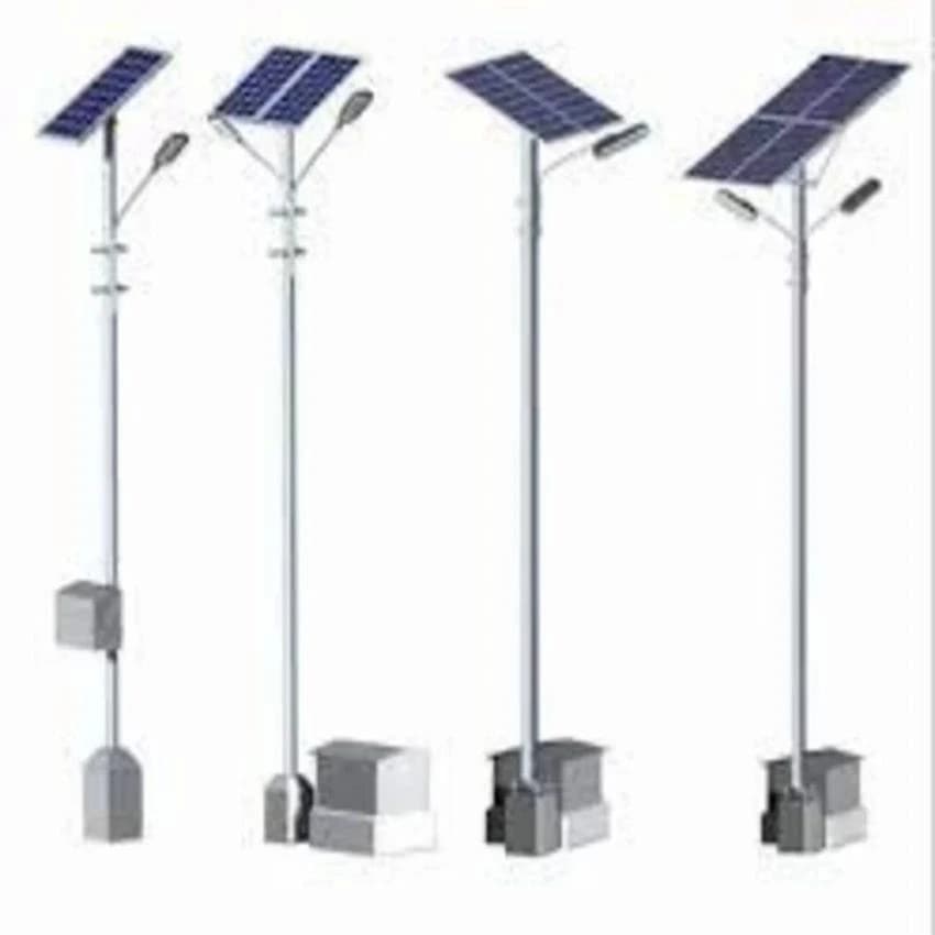 Al. Solar Street Light Pole, 9 Watts