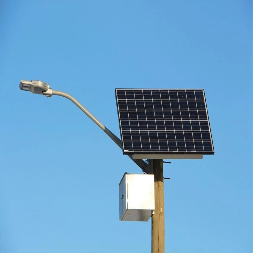 Concrete Pile Mild Steel Solar Street Light Pole, For Lighting, Size: 7 Meter