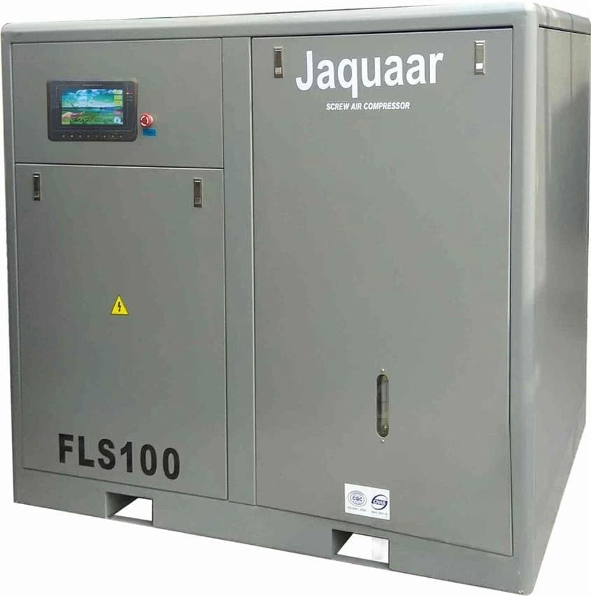 AC Three Phase 100 hp Jaquaar Screw Air Compressor, Air Tank Capacity: 2000 Ltr, Model Name/Number: Fls 10to 150