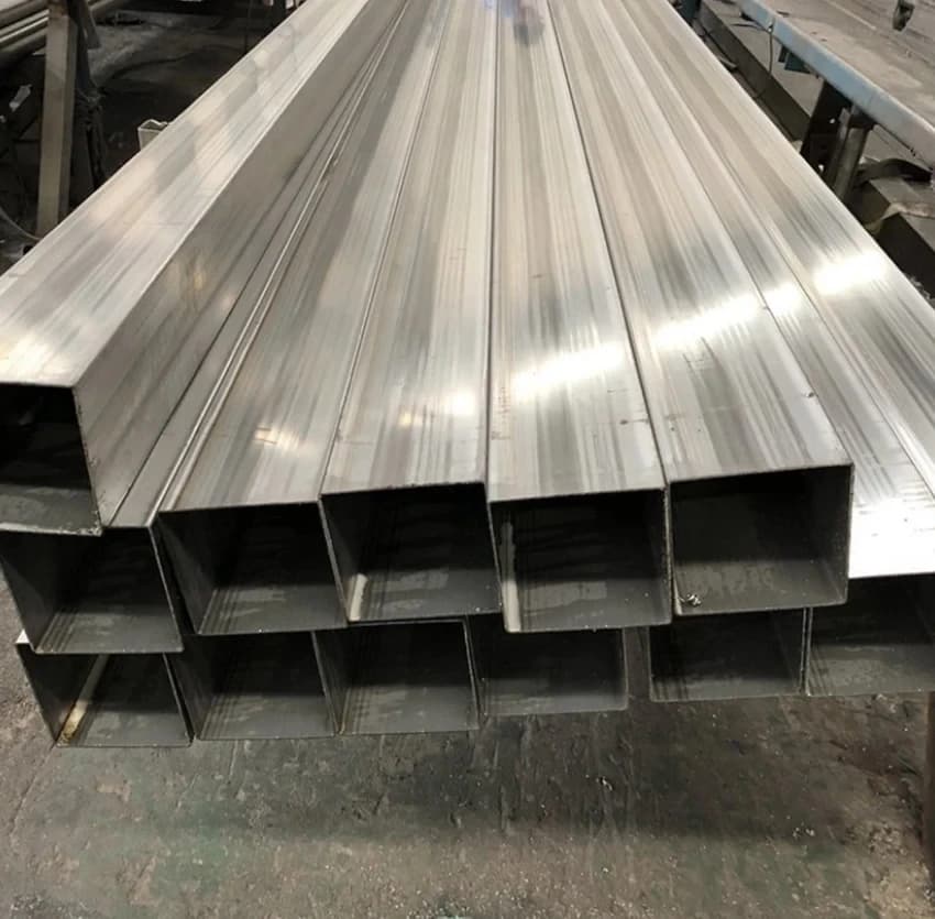 Stainless Steel Square Welded Pipe, 6 m, Size: 3 inch