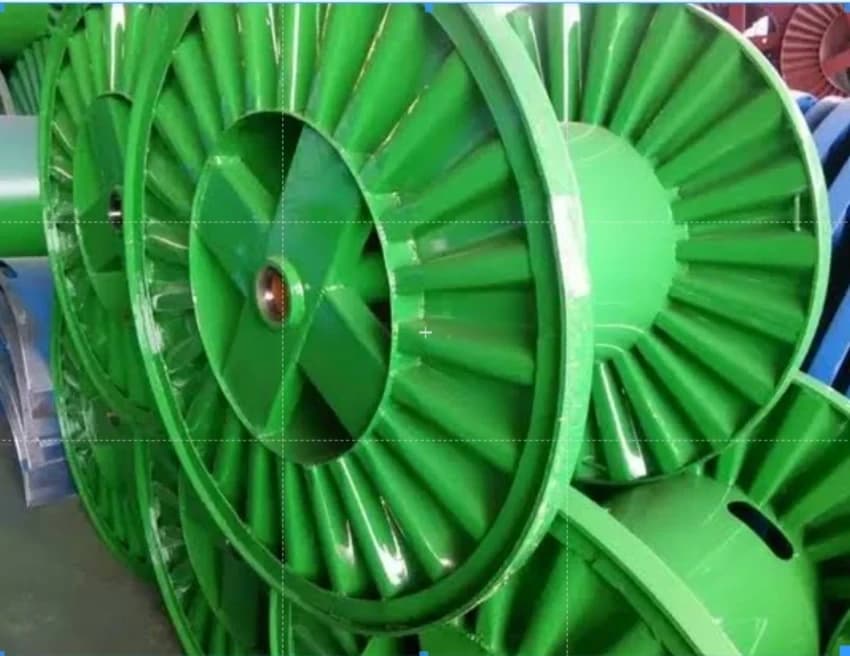 Green MS Cable Drum (100mm Diameter) for Industrial Use (Max 15m Cable)