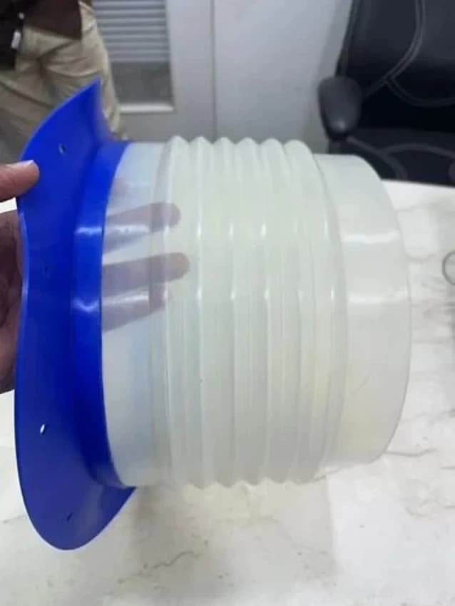silicone rubber bellow with flange