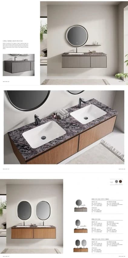 Double Basin Bathroom Vanity Cabinets