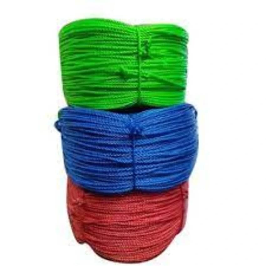 Multicolor Nylon Plastic Rope, 100 m/reel, 5 mm