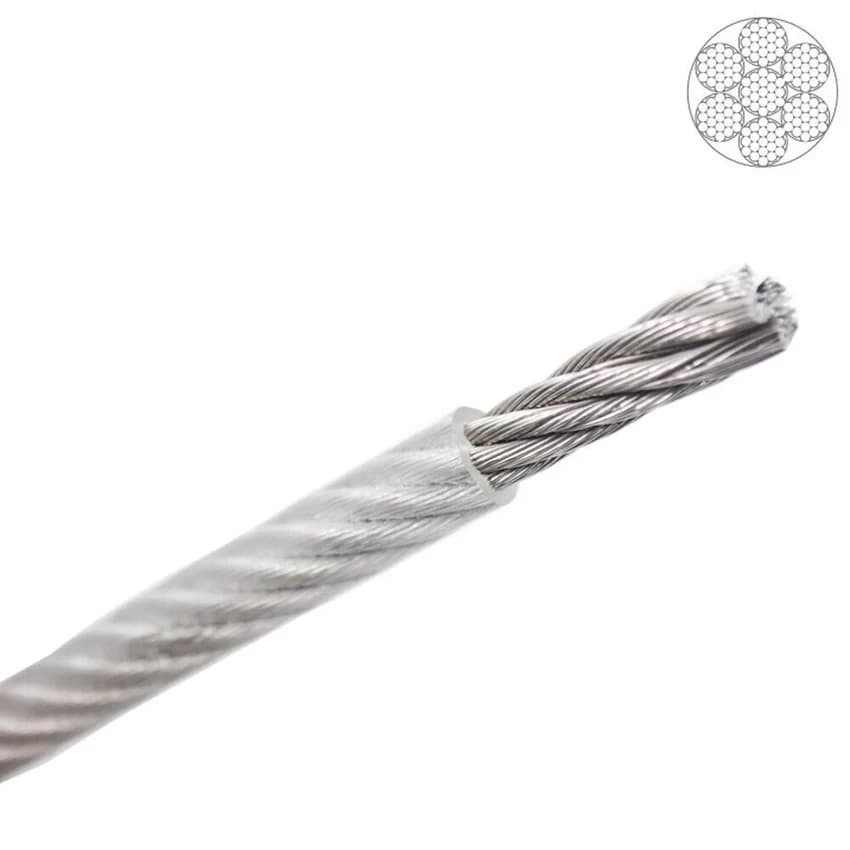 PVC Coated Wire Ropes, 100 m, 3 mm