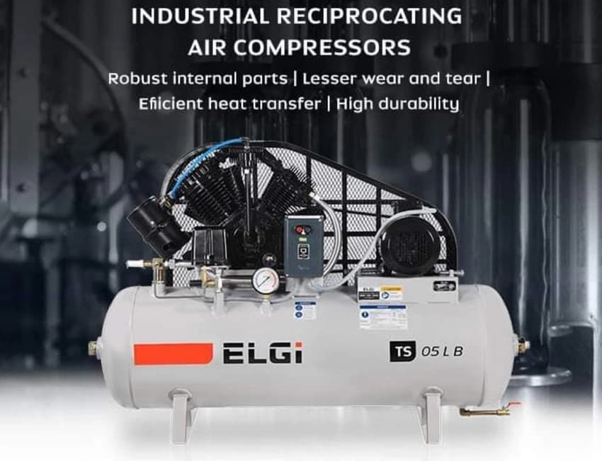 ELGi 5 HP Reciprocating Air Compressor, Model:Ts 05 Lb