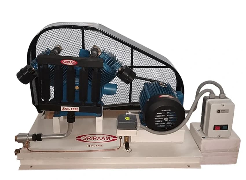 Sriraam AC Single Phase 5 HP Base Oil Free Compressor, Model Name/Number: OF-50