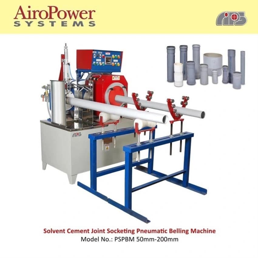 Solvent Cement Socket Belling Machine, Capacity: 75 Pipes per hour
