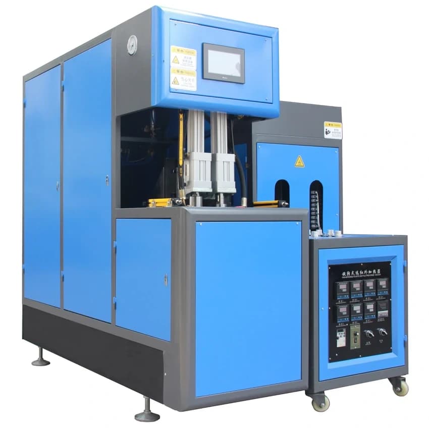 2 Cavity Auto Drop Pet Bottle Blowing Machine