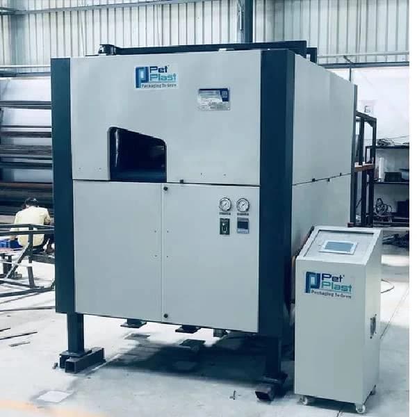 Fully Automatic Hand Feed 2 Cavity PET Blow Moulding Machine