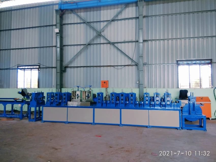 Industrial Steel Pipe Making Machine, Automation Grade: Fullly Automatic
