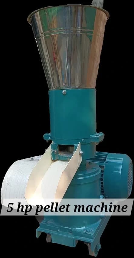 5 Hp Pellet Machine, Production Capacity: 100 kg/hr