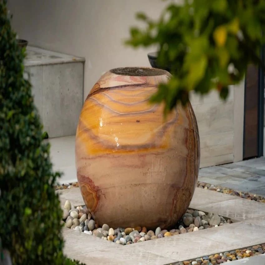 Marble Water Feature Kit, For Garden Decore, Rainbow