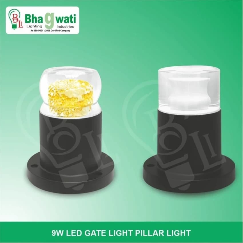Aluminium / Aluminium Die Cast 9W LED GATE LIGHT PILLAR LIGHT