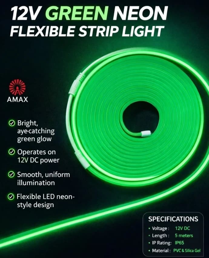 12v Green Neon