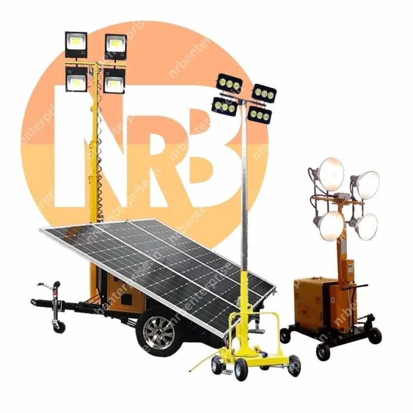 Cool White LED Mobile Lighting Tower Cum Welding Set