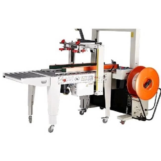 Fully Automatic Carton Strapping & Taping Machine Combo Model CSTM-200