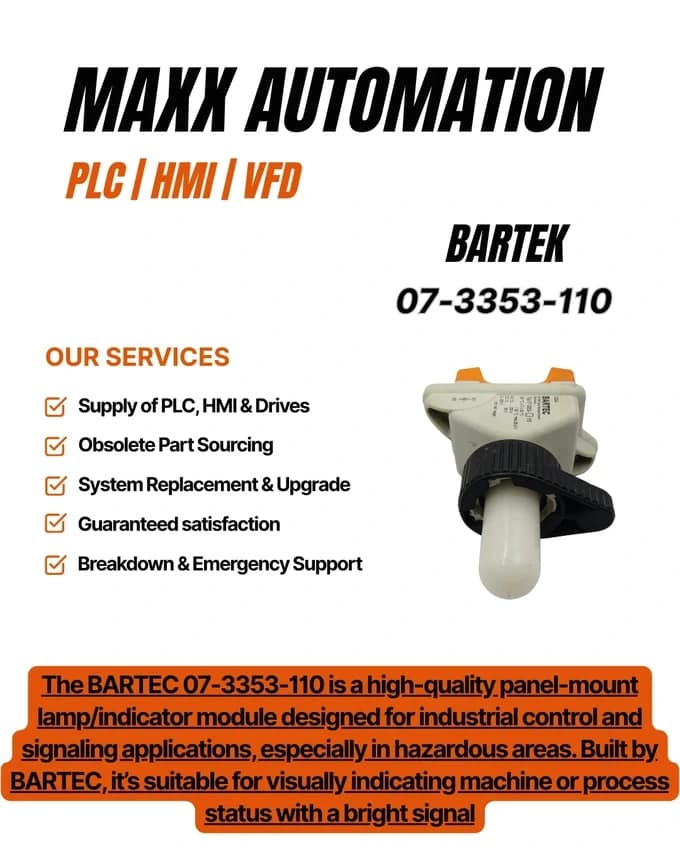 Bartec 07.3353.110 Explosion Proof Lamp Indicator Module