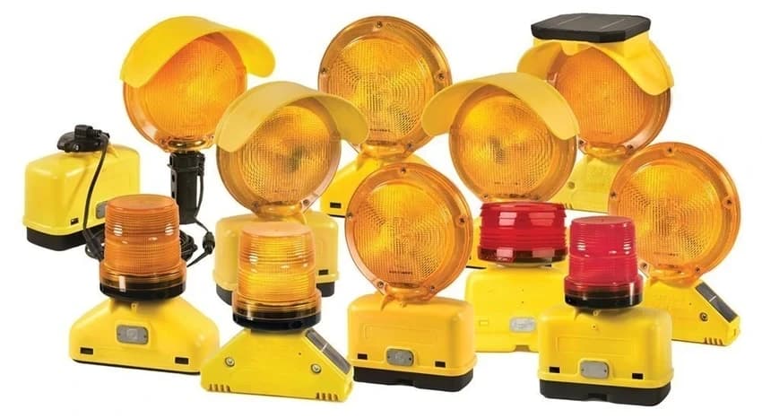 CE Amber Solar Traffic Warning Lamp, For Road