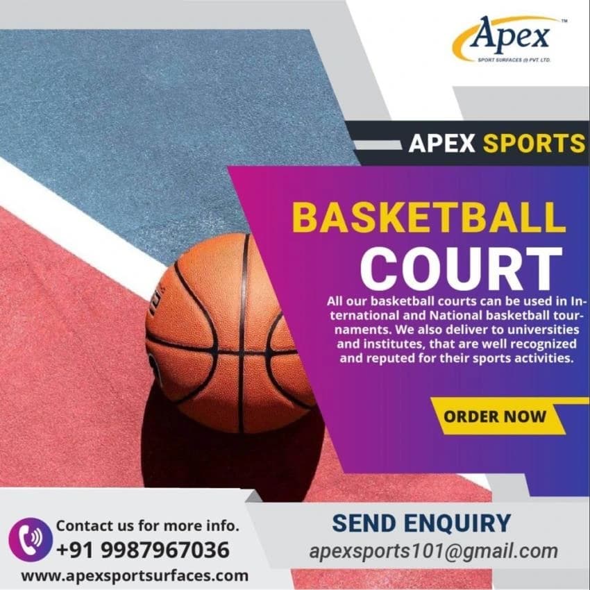 Synthetic Basketball Court Flooring, For Outdoor, 3-4 mm